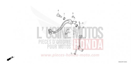 PEDAL CRF450RXS de 2025