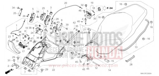 SITZ/TANKDECKEL NSS750R de 2024