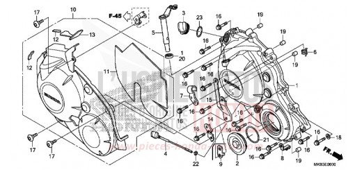 KURBELGEHAEUSEABDECKUNG CBR1000SG de 2016
