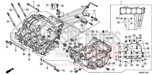 KURBELGEHAEUSE CBR1000SG de 2016