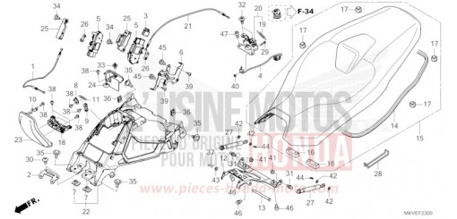 SITZ/TANKDECKEL NSS750T de 2026