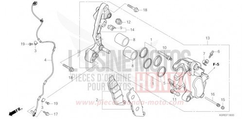 VORDERRAD-BREMSSATTEL SH125ADT de 2026