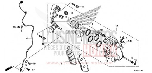 VORDERRAD-BREMSSATTEL SH125AD2N de 2022