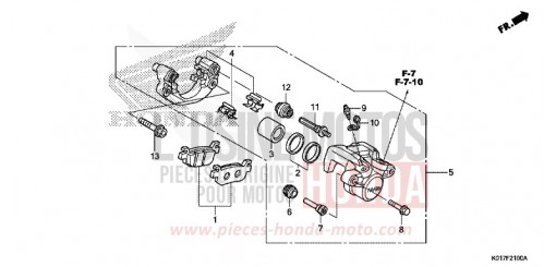 HINTERRAD-BREMSSATTEL SH150AD de 2013