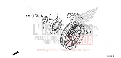 HINTERRAD SH150AD de 2013