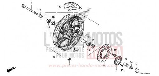 VORDERRAD SH150ADD de 2013