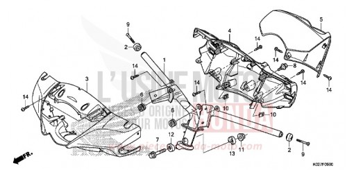 LENKERGRIFF/GRIFFABDECKUNG SH150ADE de 2014