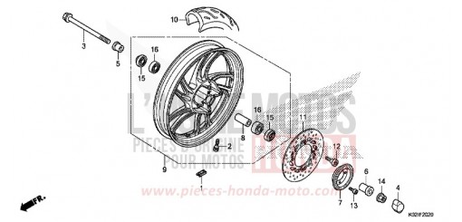 VORDERRAD SH150ADG de 2016