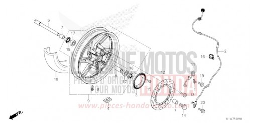 VORDERRAD SH350AR de 2024
