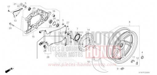 HINTERRAD/SCHWINGE SH350AR de 2024