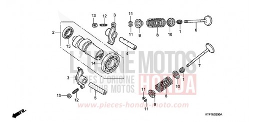 NOCKENWELLE/VENTIL SH150R8 de 2008