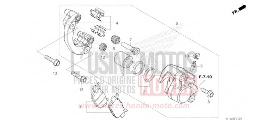 HINTERRAD-BREMSSATTEL SH350AT de 2026
