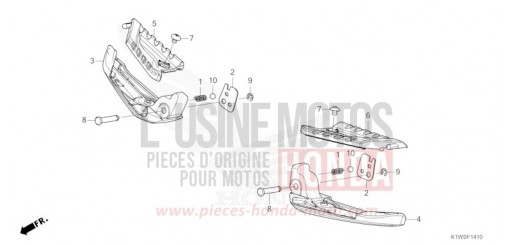 SOZIUS-FUSSRASTE SH350ASS de 2025