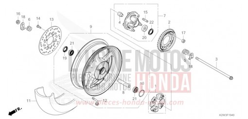 HINTERRAD ST125AS de 2025