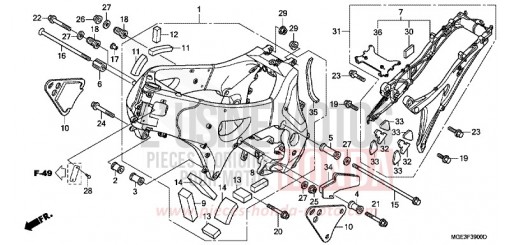 RAHMENKOERPER VFR1200FB de 2011