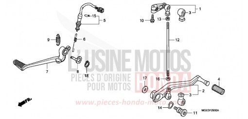 PEDAL VFR1200FC de 2012