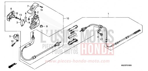 HANDBREMSE VFR1200FDA de 2010
