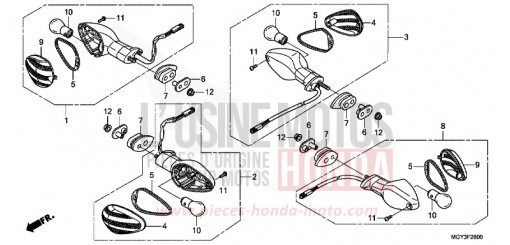 BLINKER VFR800XD de 2013