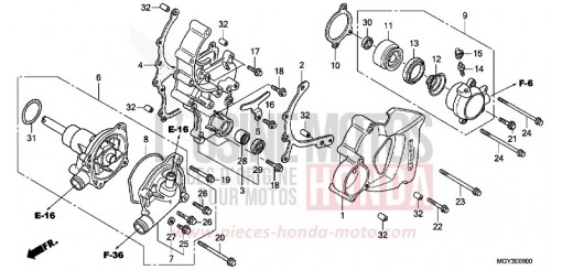 WASSERPUMPE VFR800XD de 2013