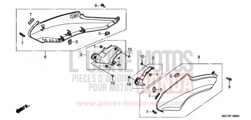 SEITENABDECKUNG VFR800XD de 2013