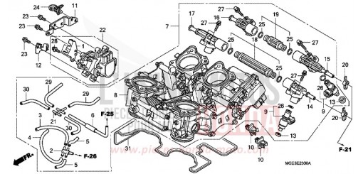 DROSSELKLAPPENGEHAEUSE VFR1200FDC de 2012