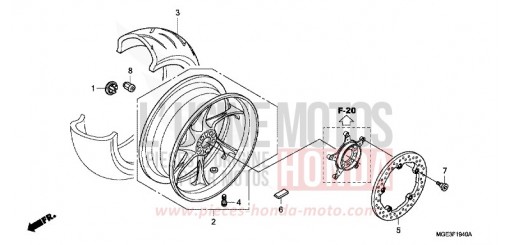 HINTERRAD VFR1200FDC de 2012