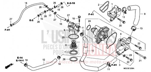 WASSERPUMPE VFR1200FDC de 2012