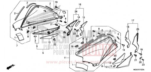 TANKABDECKUNG VFR1200FF de 2015