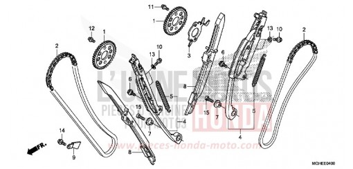 NOCKENWELLENKETTE/SPANNVORRICHTUNG VFR1200XE de 2014