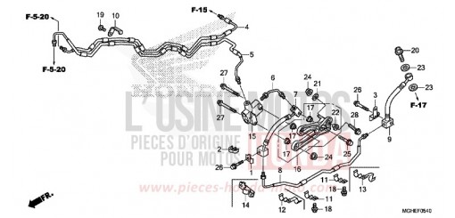 BREMSSCHLAUCH VFR1200XE de 2014