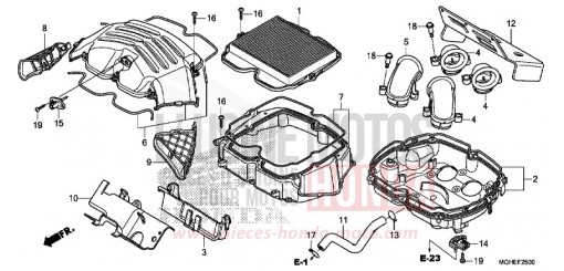 LUFTFILTER VFR1200XE de 2014