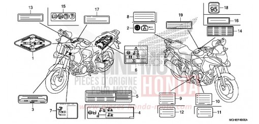 WARNETIKETT VFR1200XE de 2014