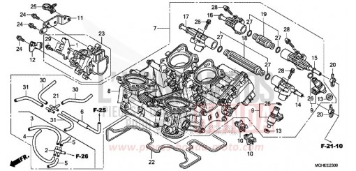 DROSSELKLAPPENGEHAEUSE VFR1200XE de 2014