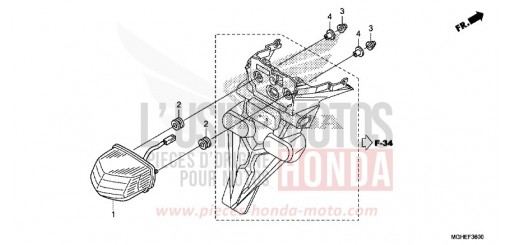 HECKLEUCHTE VFR1200XE de 2014