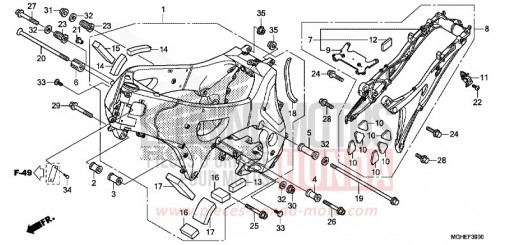 RAHMENKOERPER VFR1200XE de 2014