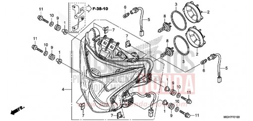 SCHEINWERFER VFR1200XLF de 2015