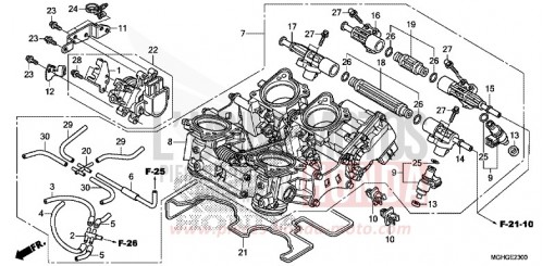DROSSELKLAPPENGEHAEUSE VFR1200XLG de 2016