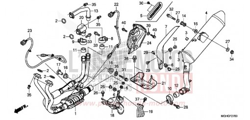 ABGAS-SCHALLDAEMPFER VFR1200XLG de 2016