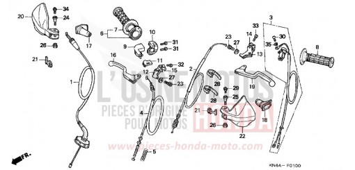 HEBELGRIFF/KABEL XR100R1 de 2001