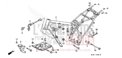 RAHMENKOERPER XR100R1 de 2001