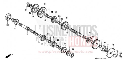 GETRIEBE XR100R3 de 2003