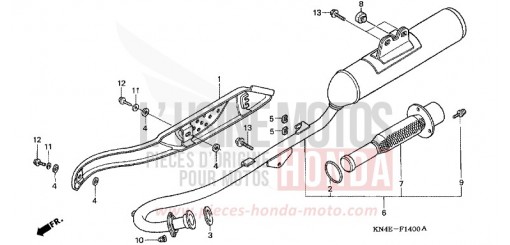 ABGAS-SCHALLDAEMPFER XR100R3 de 2003