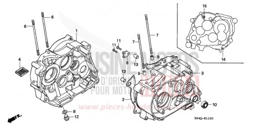 KURBELGEHAEUSE XR100RT de 1996
