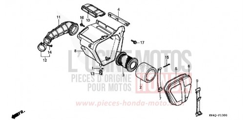 LUFTFILTER XR100RV de 1997