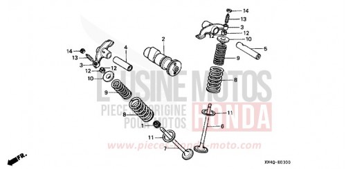 NOCKENWELLE/VENTIL XR100RX de 1999