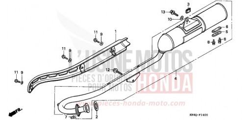 ABGAS-SCHALLDAEMPFER XR100RY de 2000