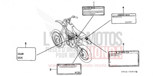 WARNETIKETT XR100RY de 2000
