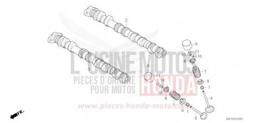 NOCKENWELLE/VENTIL CBR650RACR de 2024