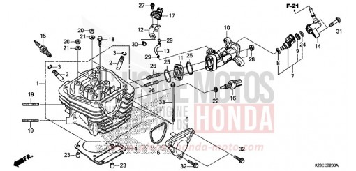 ZYLINDERKOPF CRF125FP de 2024