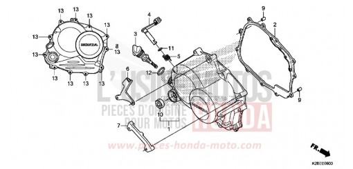 KURBELGEHAEUSEABDECKUNG CRF125FBP de 2024